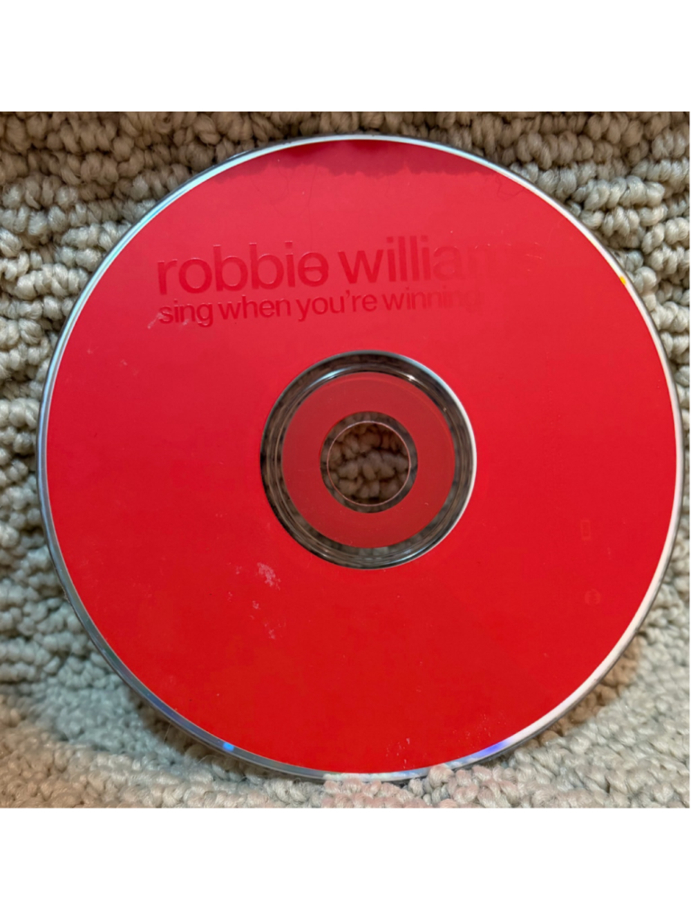 Robbie Williams Sing When You're Winning CD - Red/Silver - One Size